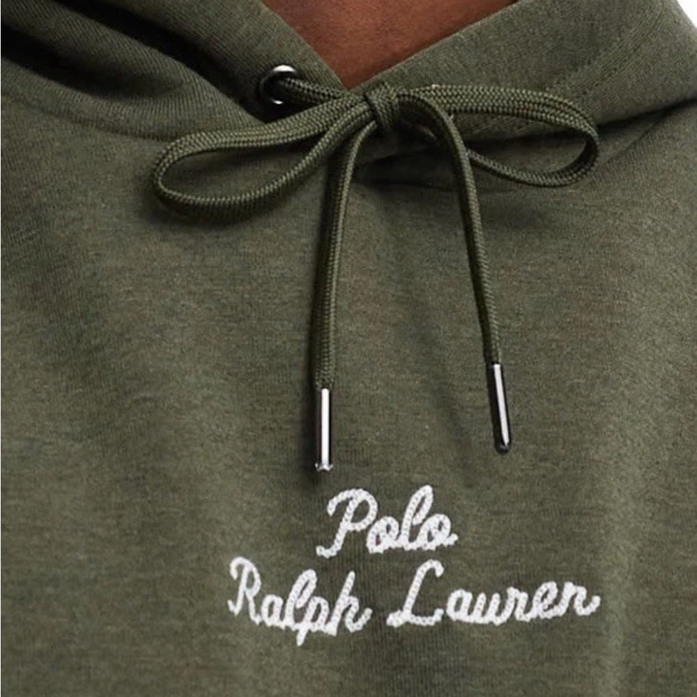 Polo Ralph Lauren Hoodie Mens Small Green Script Logo Pullover NWT Retail: $148 - Picture 3 of 13